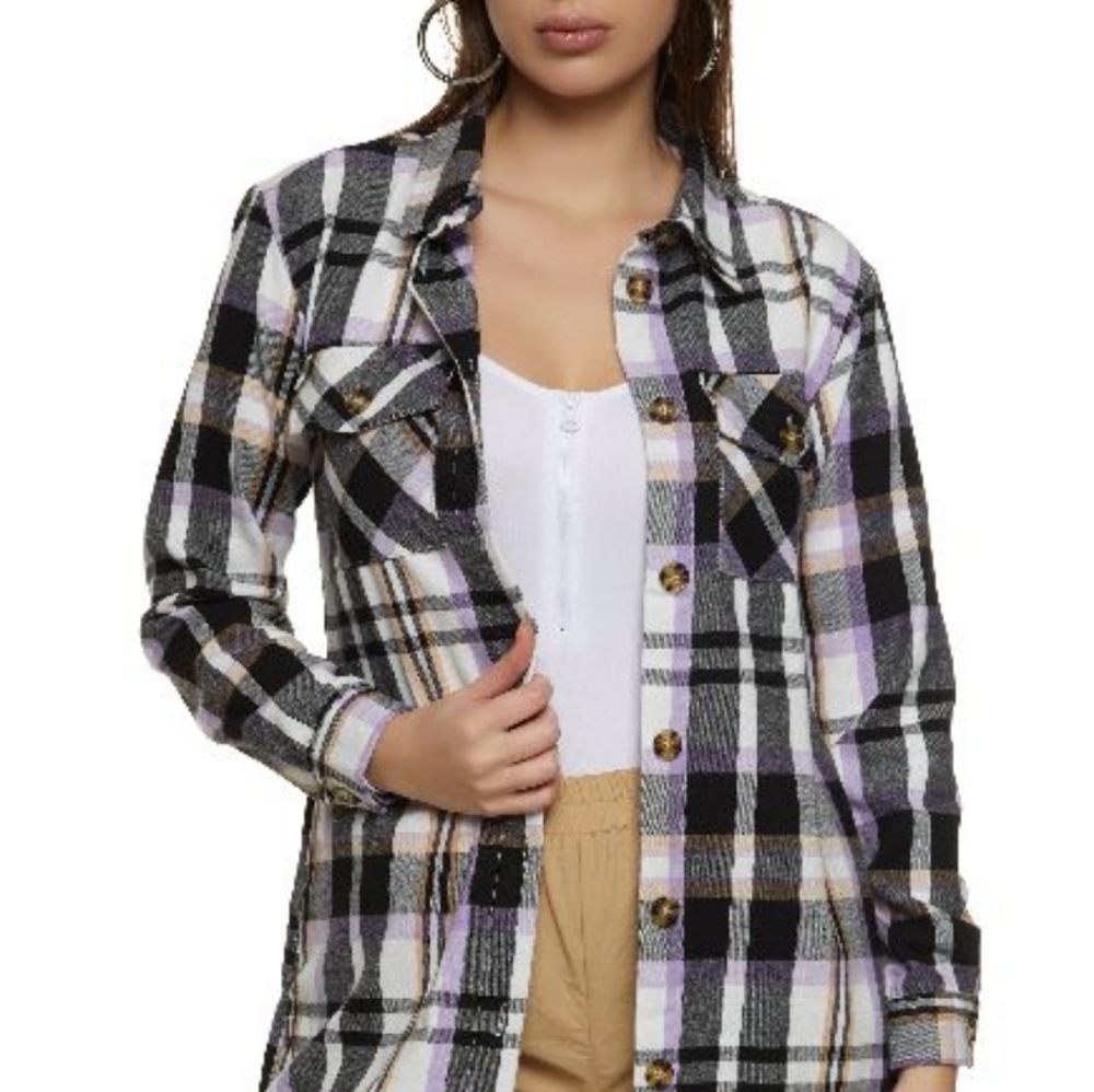 Jollie & Joy - Women's Button Up Shirt Dress - Size: S